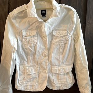 Gap white cotton blazer​